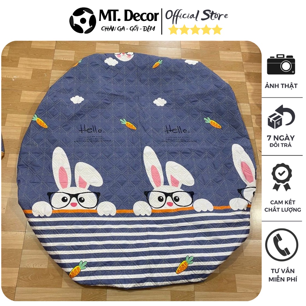 Ga giường trần bông, ga bo chun trần bông poly cotton họa tiết xinh xắn, ga trải giường nhiều kích thước - MT.Decor