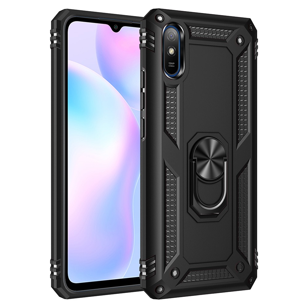 FREESHIP 50k_Ốp lưng Xiaomi Redmi 9A , Ốp chống sốc 2 lớp kèm nhẫn iring làm giá đỡ cho Redmi 9A