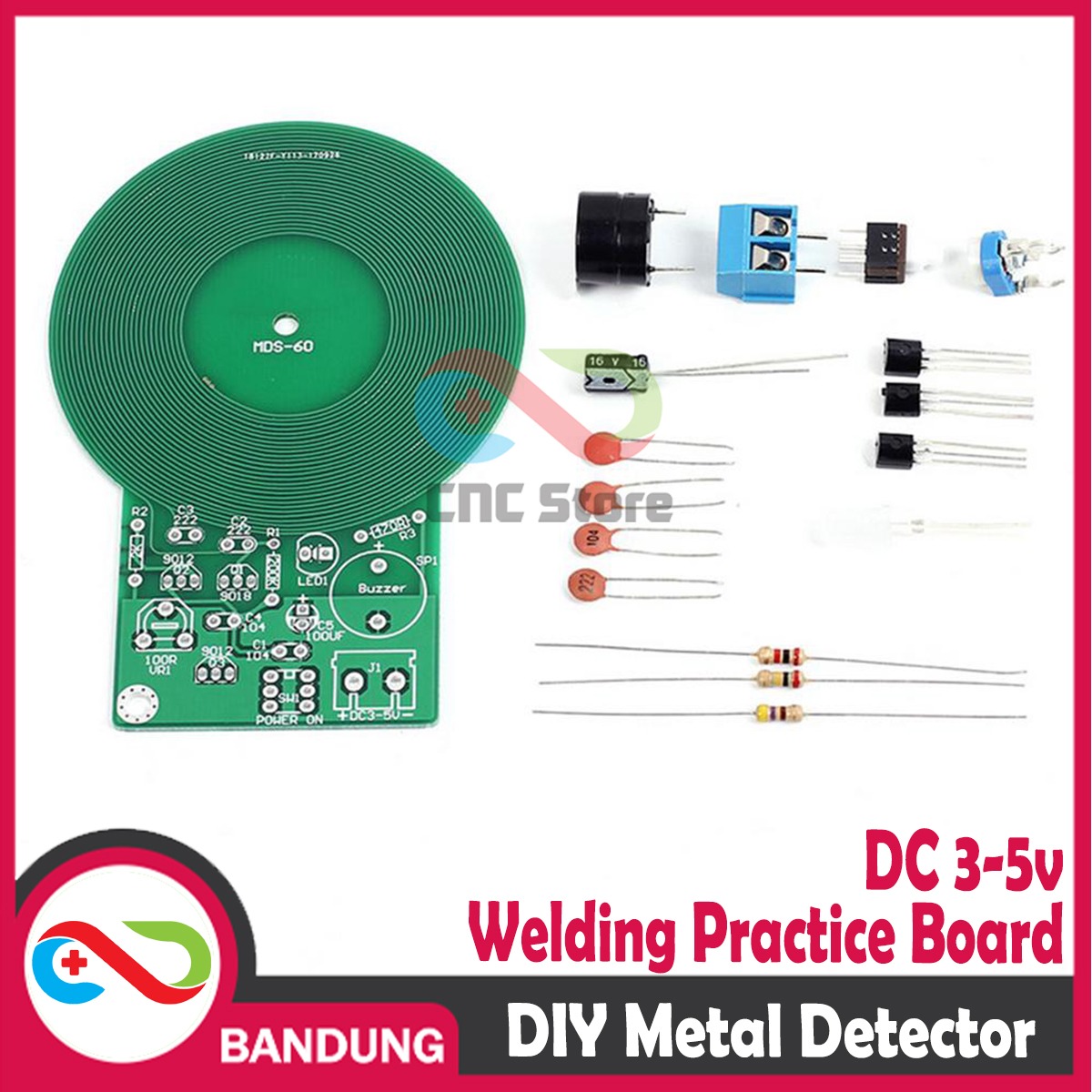 Bộ Dụng Cụ Tự Lắp Ráp Máy Dò Kim Loại Chuyên Dụng