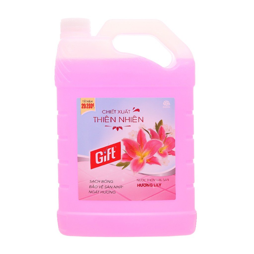 Nước Lau Sàn Gift Đậm Đặc Can 3.8kg Nhiều Loại Hương