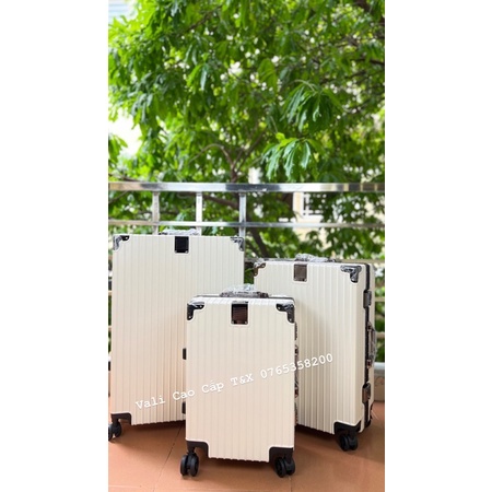 Vali Khung Nhôm vali du lịch thời trang cao cấp chống rạch móc chống va đập hàng cao cấp size 20/24/29  bảo hành 5 năm
