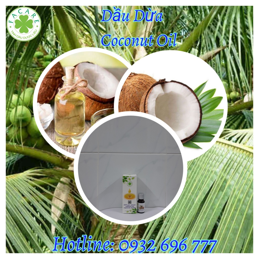 Dầu dừa ép lạnh không mùi Coconut Oil - 100ml