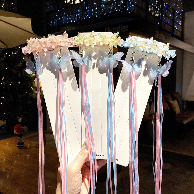 Kẹp Tóc Tua Rua Dài Thời Trang Hàn Quốc