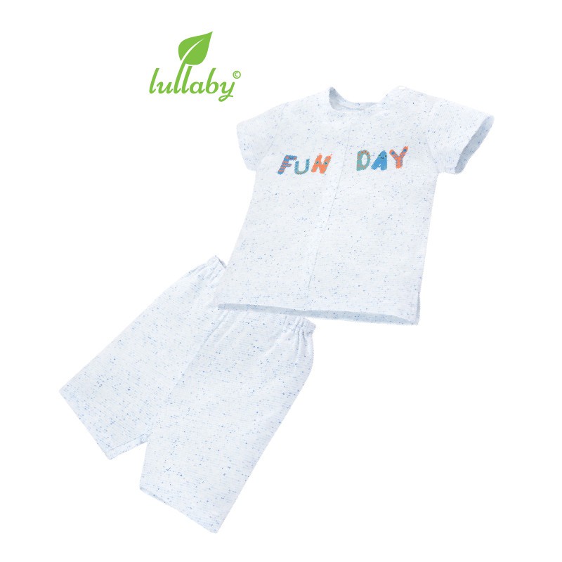 Quần áo trẻ em bộ bé trai cộc tay cổ tròn can trước xuân hè lullaby baby baby nhật hoa [ NH630P - Size 3m-4y ]