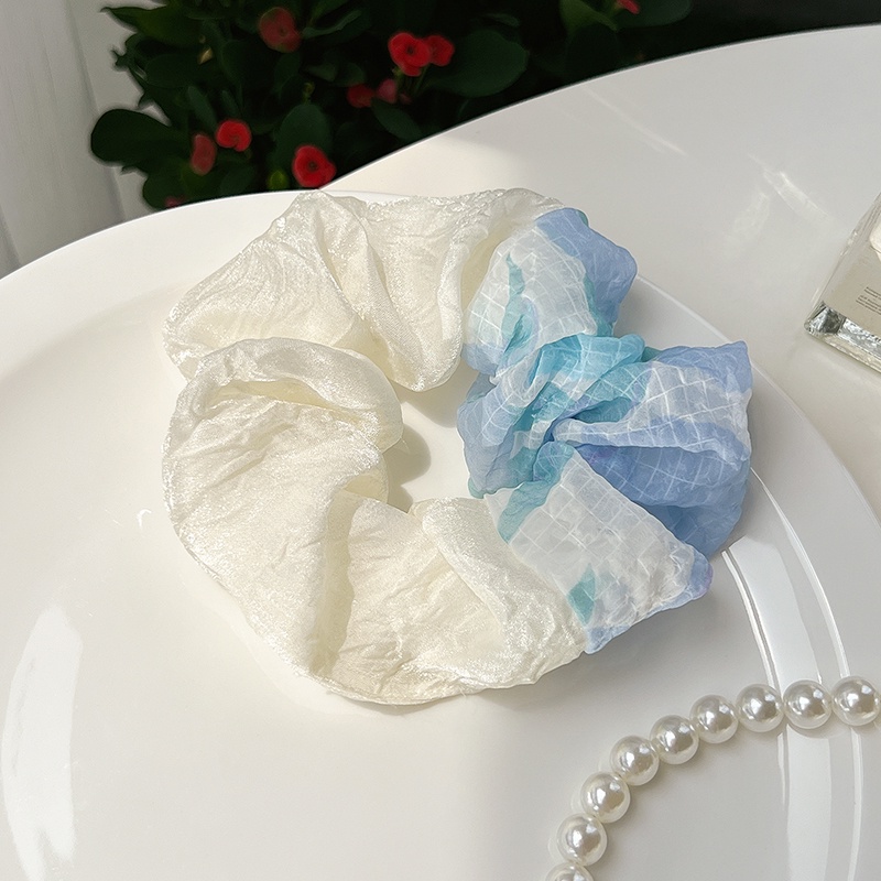 Dây Buộc Tóc Phối Lưới Nhiều Màu Sắc Thời Trang Cho Nữ