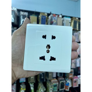 Ổ cấm âm tường 2 lổ chuẩn châu âu