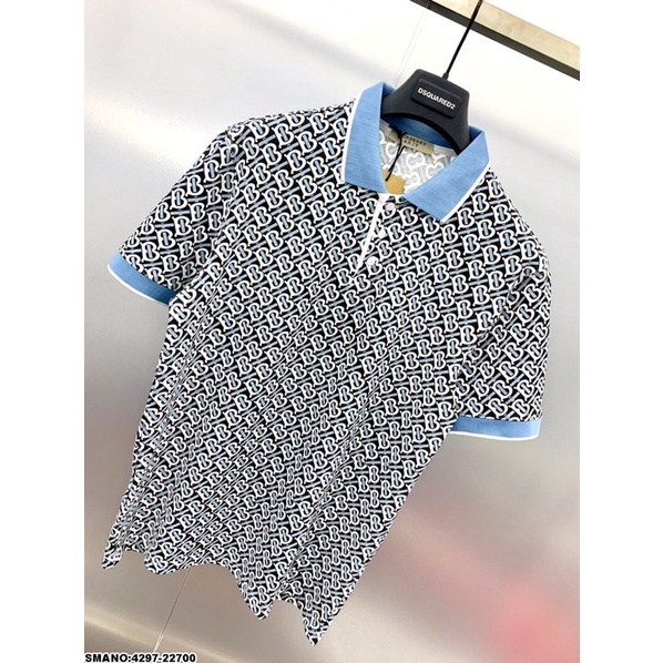 Áo Polo Nam BBR Cổ Cao Cấp - Áo Nam Bbr Logo Viền Xanh Siêu Hot