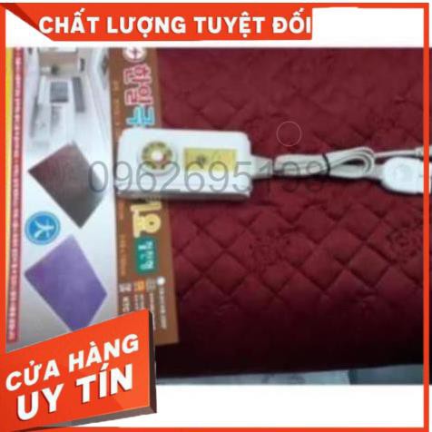 CHĂN ĐIỆN HÀN QUỐC CHẤT LIỆU NHUNG ĐỎ CAO CẤP 1m8 x 1m35