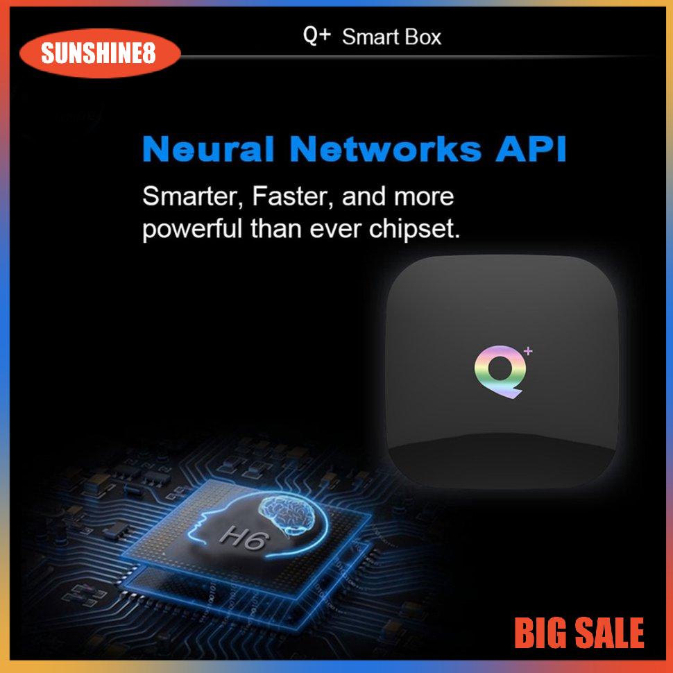 【SUN】Android TV Box  Q + Plus Hộp TV Box  Android 9.0 2GB+16G  Smart Media Player Set Top Box