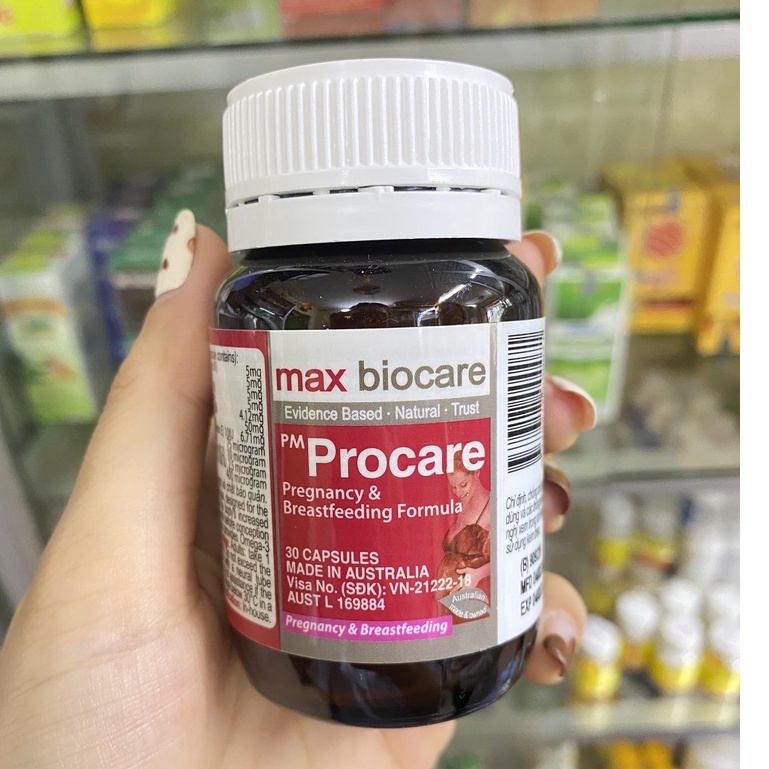 PM Procare lọ 30 viên vitamin tổng hợp cho bà bầu