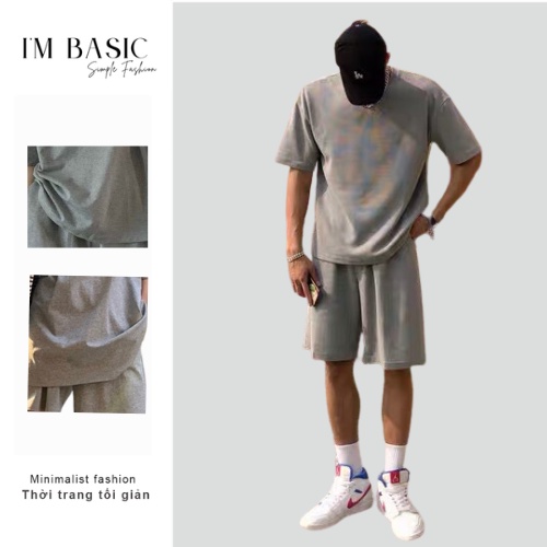 Bộ Quần Áo Mùa Hè Nam 3 Màu Cotton Cao Cấp Thoáng Mát Unisex BCT01