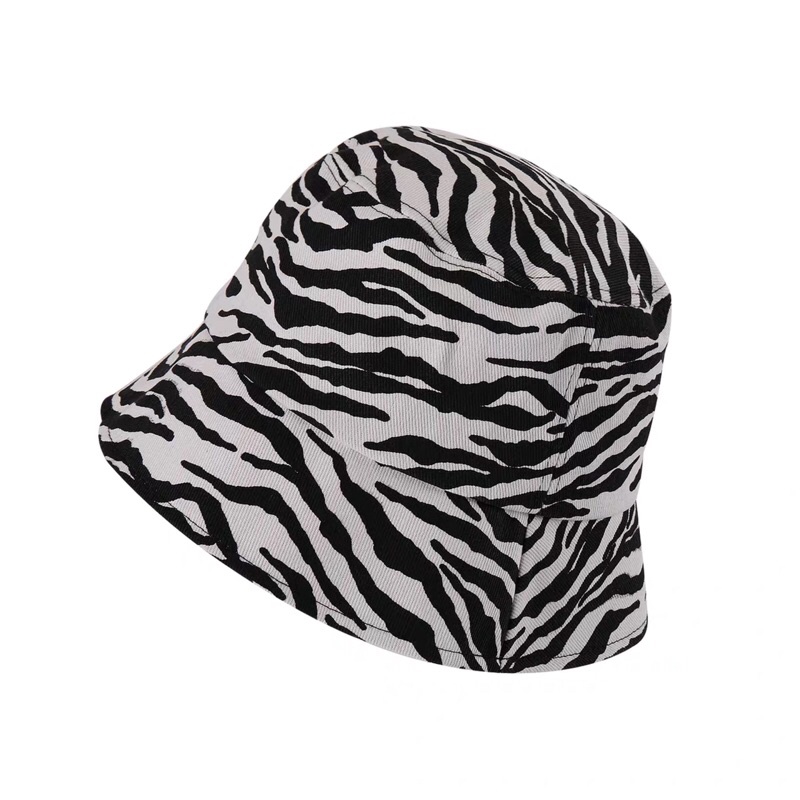 Mũ bucket nón vành hoạ tiết vằn đen trắng cực xinh
