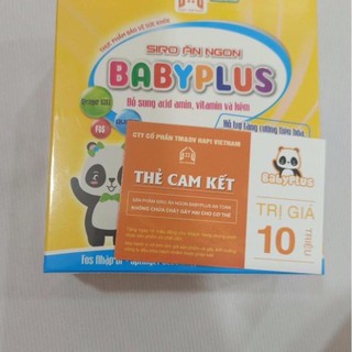 (chính hãng) Siro babyplus bé ăn ngon, chóng lớn, tăng đề kháng