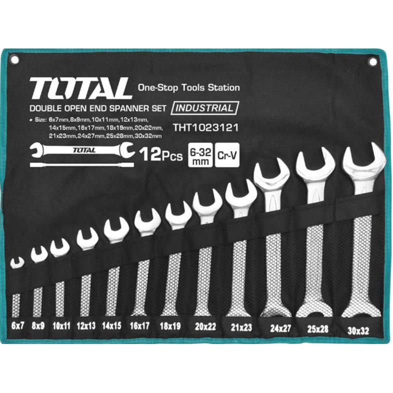 6-32MM BỘ CỜ LÊ HAI ĐẦU MIỆNG 12 CHI TIẾT TOTAL THT1023121