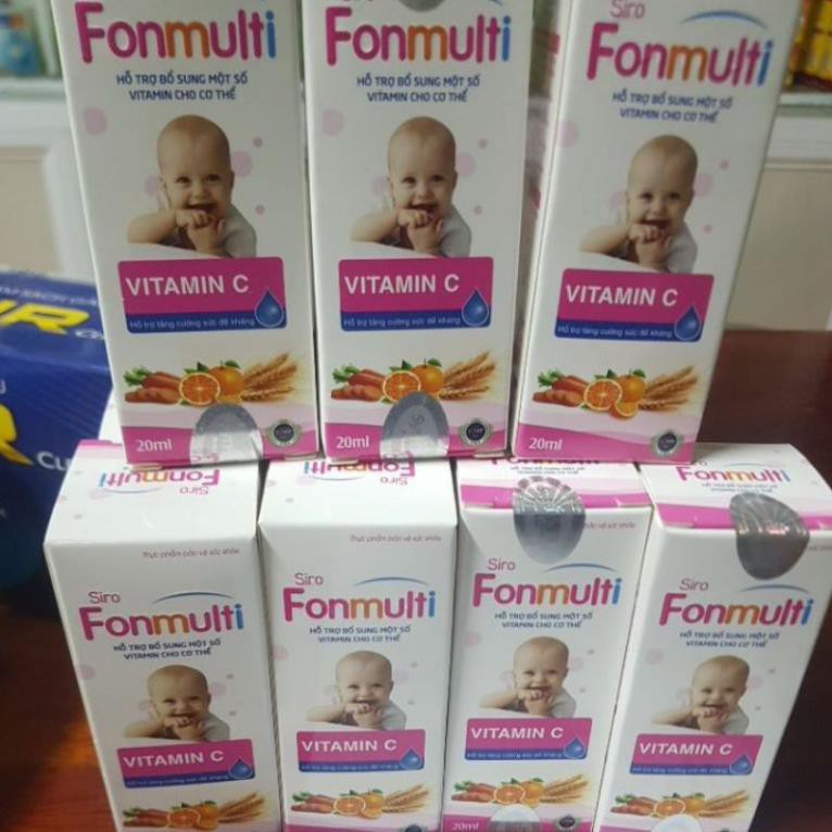 Siro bổ sung vitamin Fonmulti 20ml giúp tăng cường hấp thu và đề kháng Hàng Chính Hãng Công Ty