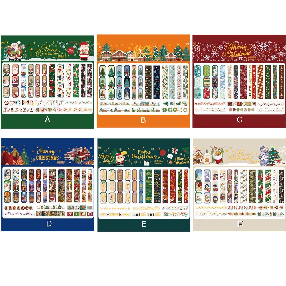 JONYE Bộ 36 Sticker Dán Trang Trí Giáng Sinh