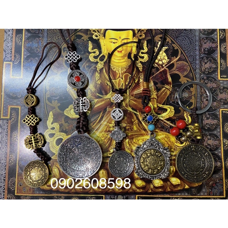 Móc Đeo Linh phù Cửu Cung Văn Thù Bát Quái