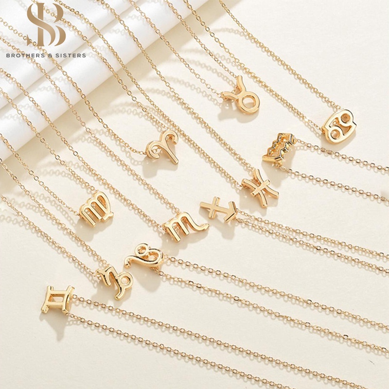 Vòng cổ choker SUAKE hình 12 chòm sao thời trang 2022 cho nữ