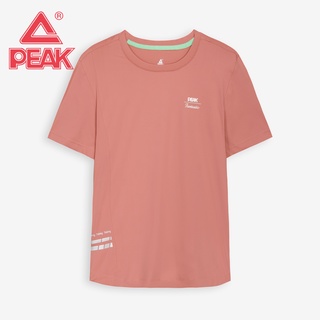 Áo thun Thể Thao Chính Hãng Cao Cấp PEAK F6222072, chuyên cho Chạy bộ, thoáng khí, nhanh khô, thấm hút mồ hôi, co giãn