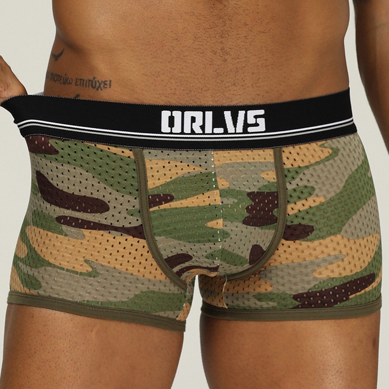 Quần Lót Boxer Nam Dạng Lưới Thoáng Khí Nhanh Khô Orlvs OR191