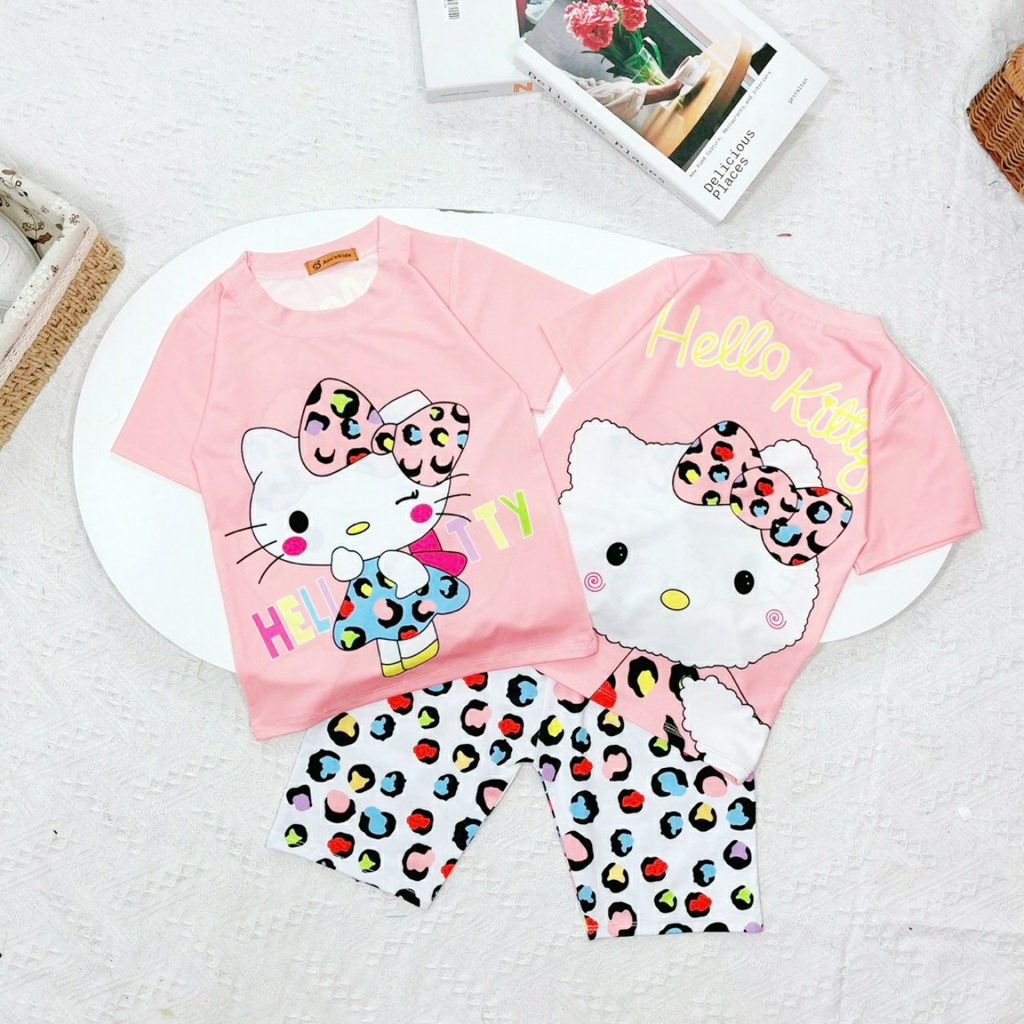 Bộ quần áo 3d bé gái