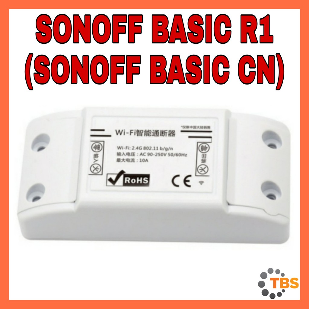 SONOFF BASIC R1 (SONOFF BASIC CN, TIẾNG TRUNG) - Công Tắc WIFI, Điều Khiển Từ Xa Thông Minh
