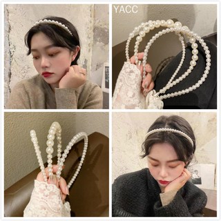 Băng đô phối ngọc trai thời trang cổ điển đơn giản phong cách Hàn Quốc cho nữ