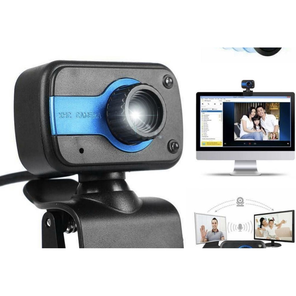 Webcame USB 2.0 HD có mic và kẹp cố định cho máy tính / webcam có mic / webcam máy tính