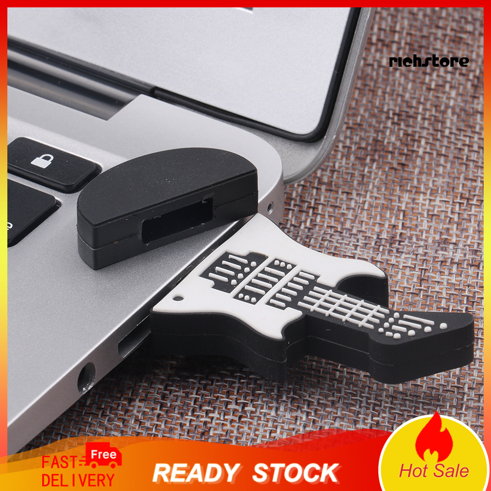 Usb Dung Lượng 4gb 8gb 16gb 32gb 64gb Hình Đàn Ghi Ta Trắng Đen