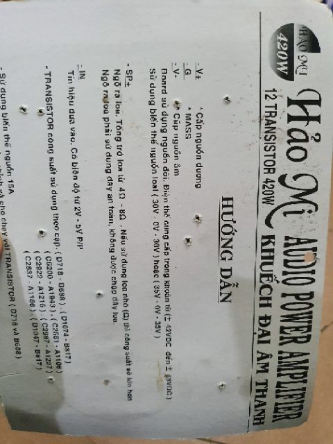 Bo công suất 12 sò 420w hảo mi