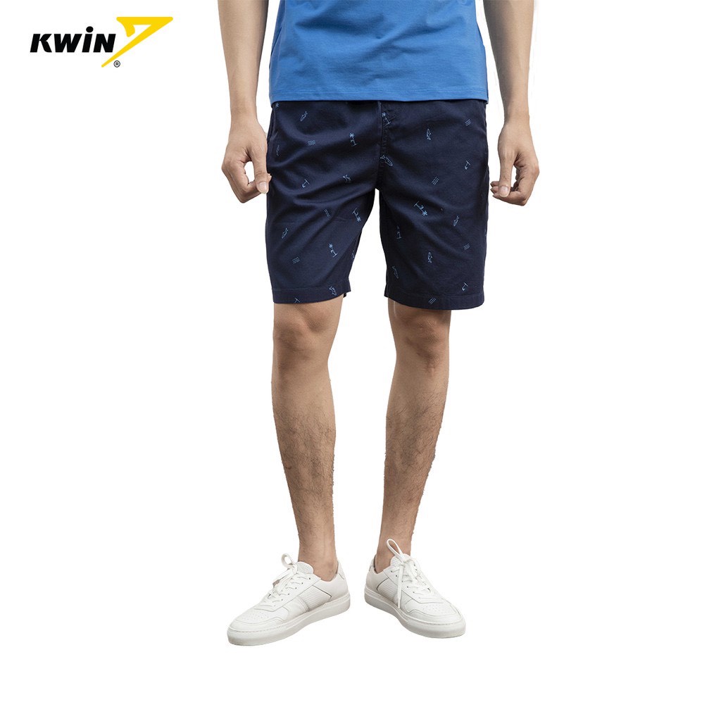 Quần short nam Kwin  màu trung tính dễ phối trang phục,chất thoáng mát, thấm hút -KSO011S1