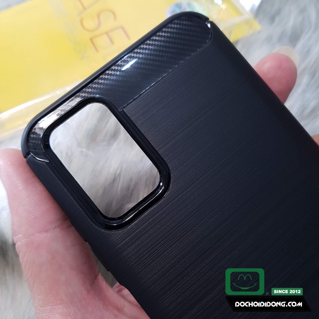 Ốp Lưng Samsung A03S Dẻo Sọc Kim Loại Chống Sốc