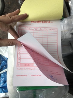 10 cuốn Hoá đơn bán lẻ 2 liên
