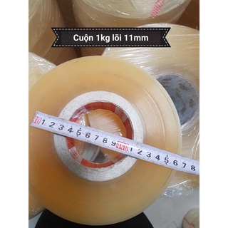 Cuộn băng dính đóng hàng 47mm x 60 mic x 1kg/ cuộn lõi 11mm