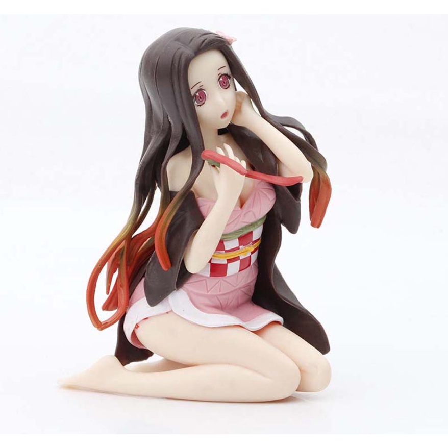 [ Dưa hấu ] Mô hình nhân vật Nezuko ngồi cực dễ thương - Kimetsu no Yaiba