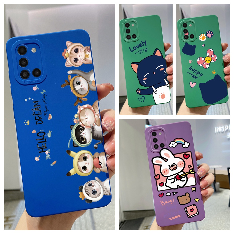 Ốp Điện Thoại Silicon TPU Mềm Chống Sốc Hình Đôi Mắt Đại Bàng Cho Samsung Galaxy A21S A31 Samsung A 21 S A 31