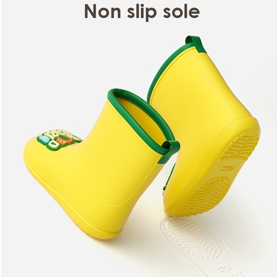 Giày đi mưa CHEERFUL MARIO bằng EVA không trơn trượt không thấm nước họa tiết hoạt hình cho trẻ em