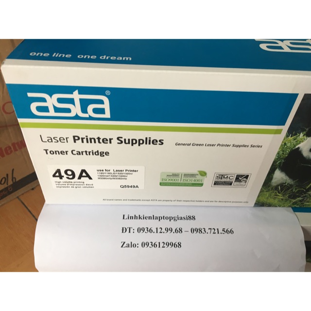 Hộp mực Asta 49A dùng cho canon 3300 hp 1320 1160