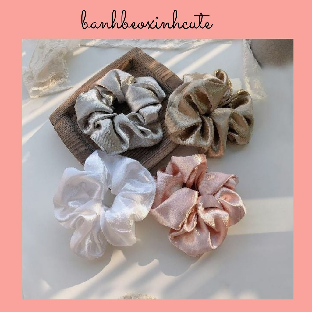 Chun vải buộc tóc scrunchies jennie