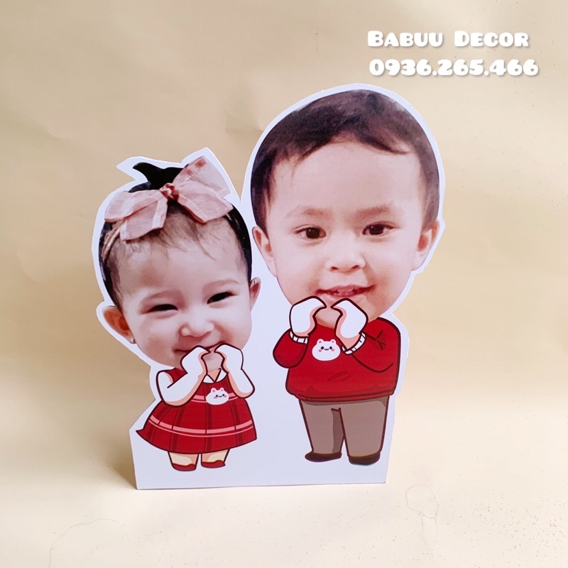 In chibi gia đình, chibi 2 anh em, chị em