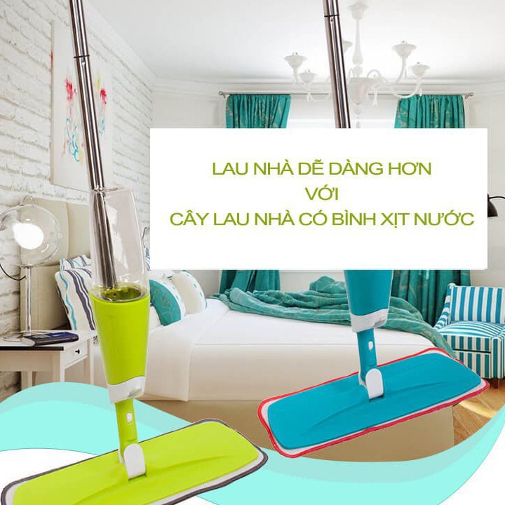 Cây Lau Nhà Có Bình Xịt Nước Spray Mop