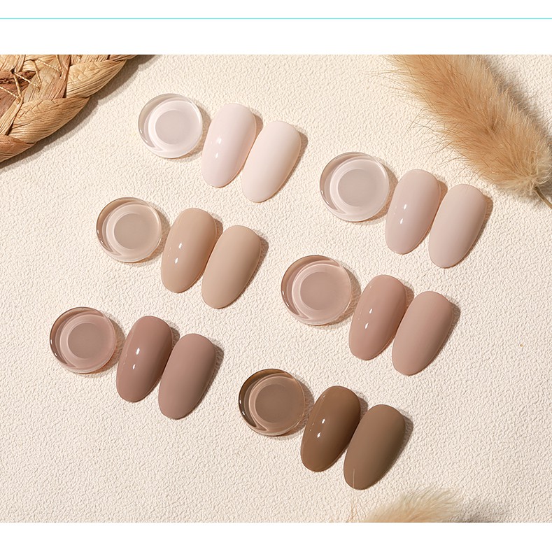 Sơn móng tay, sơn gel nail As nude da, nâu mã QZ chai đen 15ml chính hãng very good nail- THE NAIL