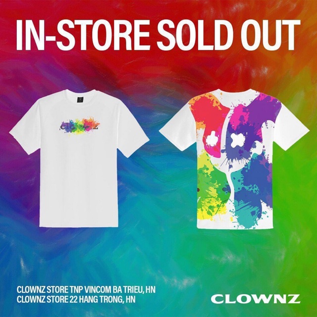 Áo 7 màu ClownZ
