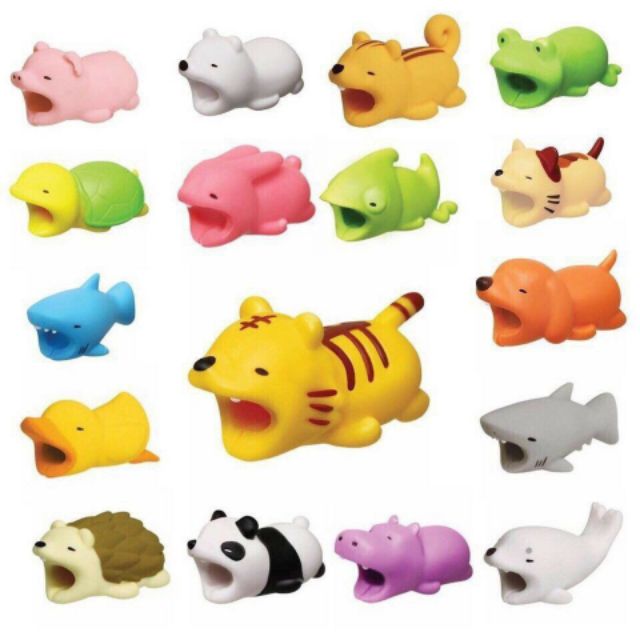 ( Siêu hot) Thú ngậm bảo vệ đầu dây sạc hình thú siêu cute | BigBuy360 - bigbuy360.vn