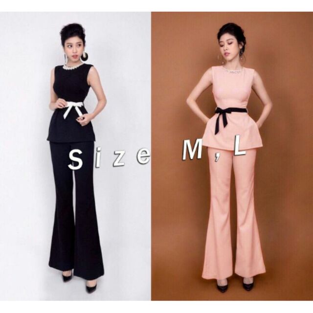 Set nguyên bộ quần dài áo sát nách kèm dây cột