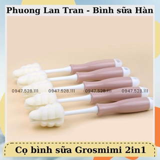 Cọ rửa Grosmimi cọ bình sữa núm ti thân bình 2in1 nội địa Hàn