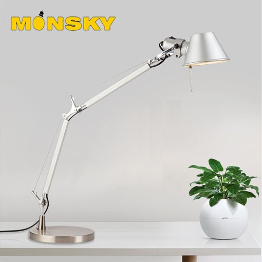 Đèn để bàn MONSKY inox cao cấp DT02 kèm bóng LED