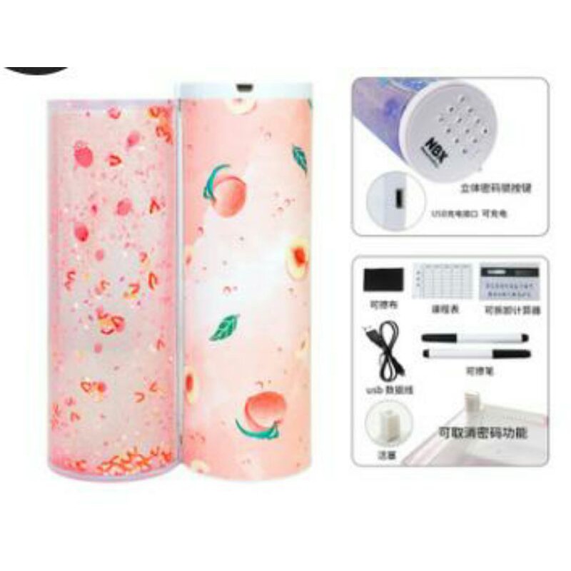 Hộp bút đa năng khóa mật khẩu mẫu siêu hot cho học sinh văn phòng