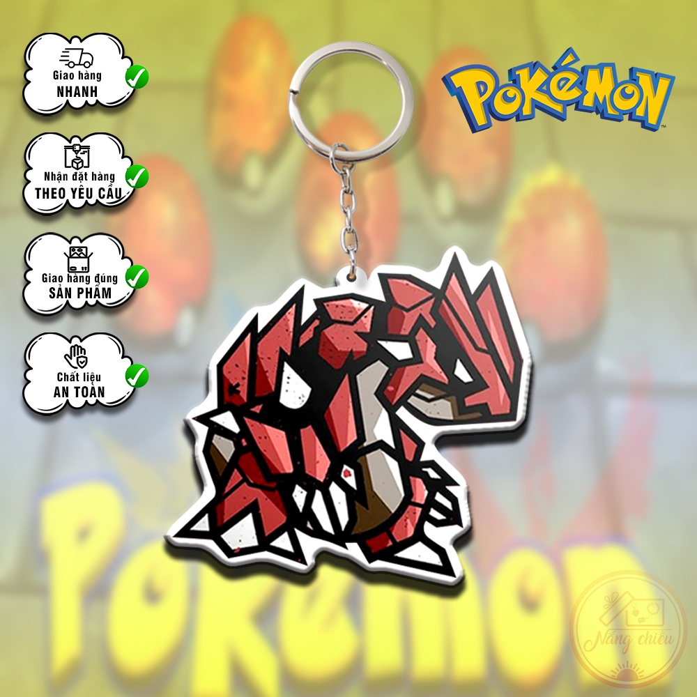 Móc khóa Dày In Sắc Nét 2 Mặt - Anime Pokemon ☘️Quà Tặng Nắng Chiều☘️