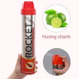Bình xịt côn trùng, xịt muỗi rocket 660ml